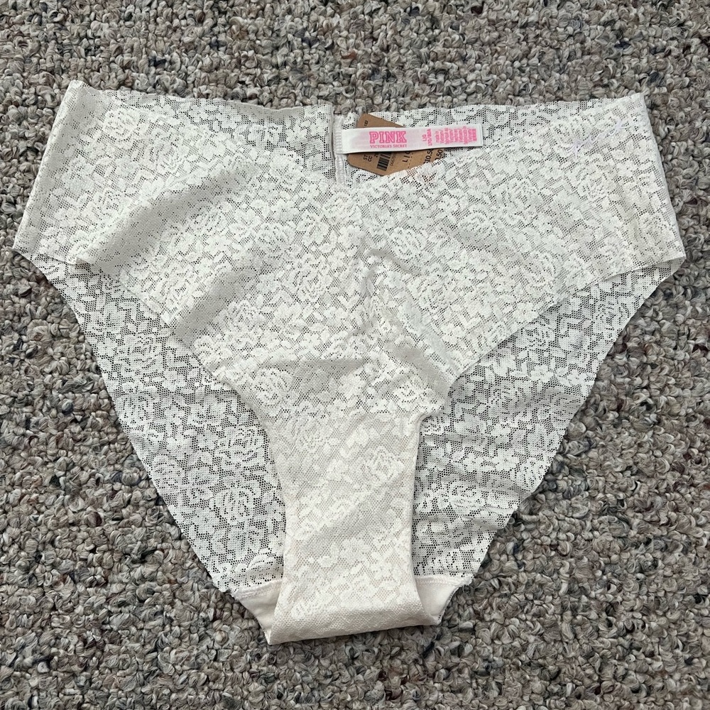 Two NWT Victoria's Secret Pink Lace Panties High-Cut Intimates